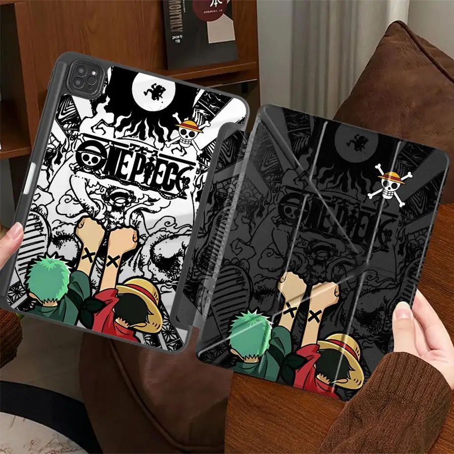 Image of One Piece Zoro Tablet-Hülle für iPad Pro 2025 Mini 6 7 Air 4 5 M3 M2 1 2 M4 11 Zoll Pro 11. 10. 9. 8. 7. Generation