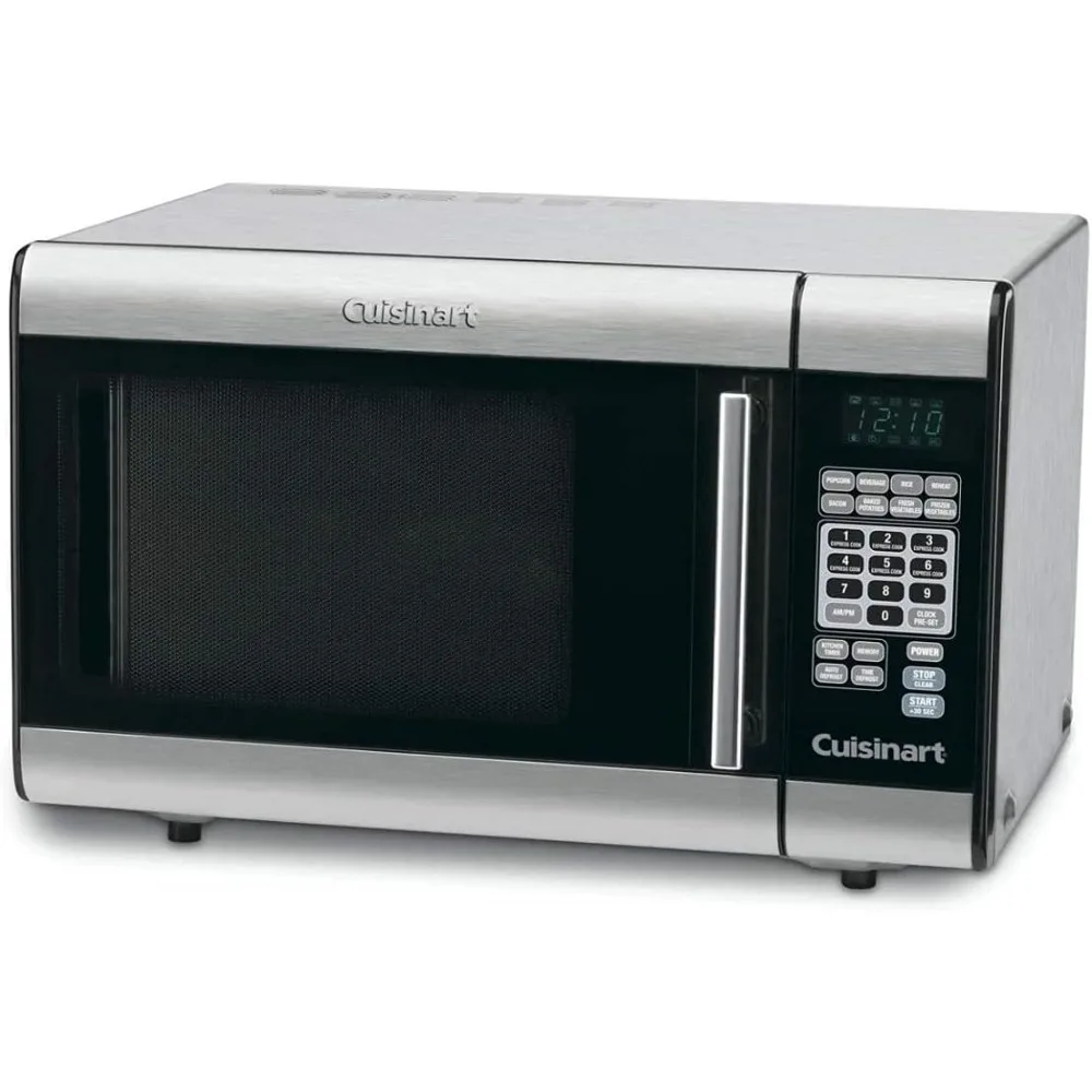 1-Cubic-Foot Stainless Steel Microwave Oven, Brushed Chrome