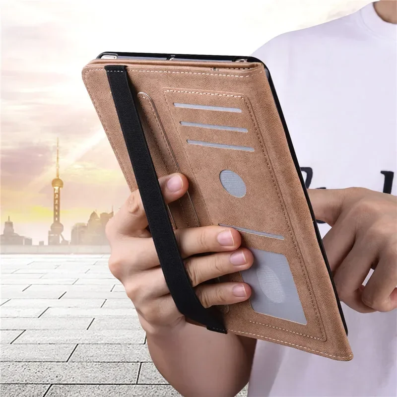 Funda For iPad Pro 2024 M4 Case Business PU Leather Flip Cover For Coque iPad Pro 13 11 inch 2024 Case Wallet Stand Cover