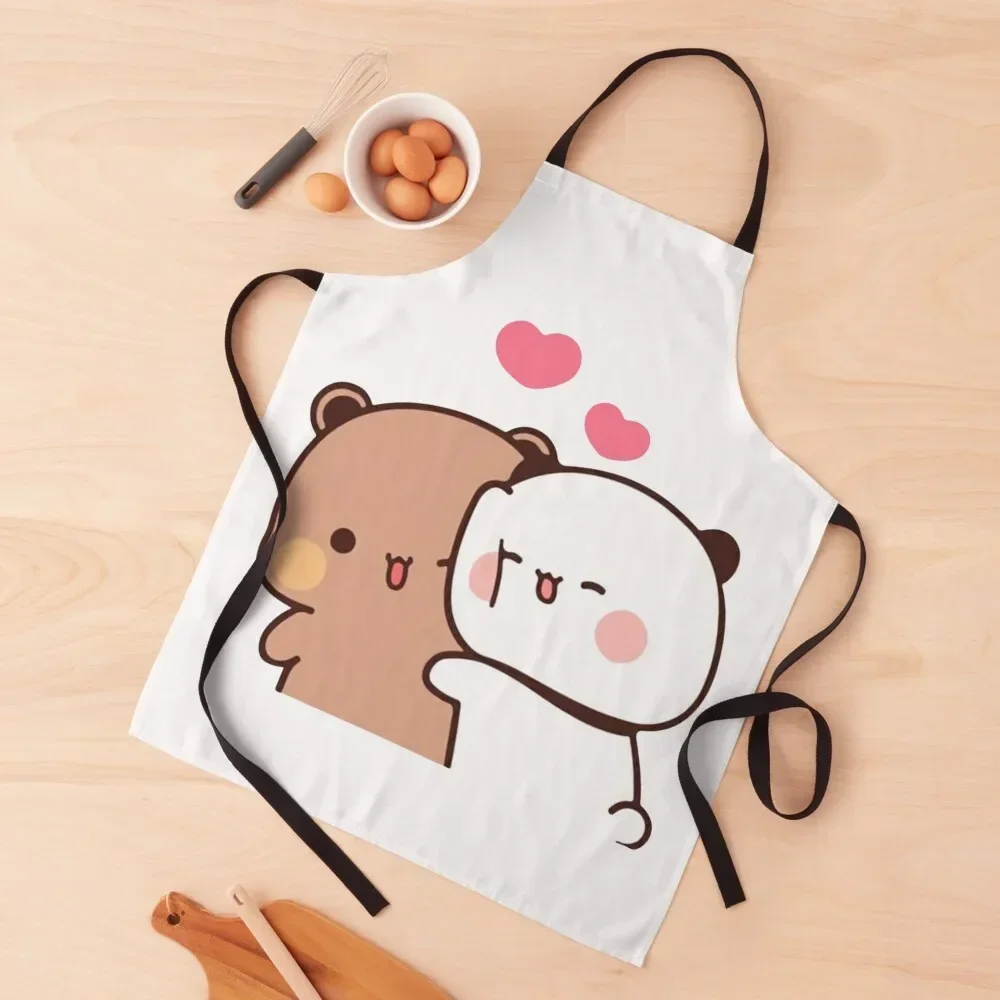 

Panda And Brownie Bear Couple Apron Home Supplies Restaurant Apron