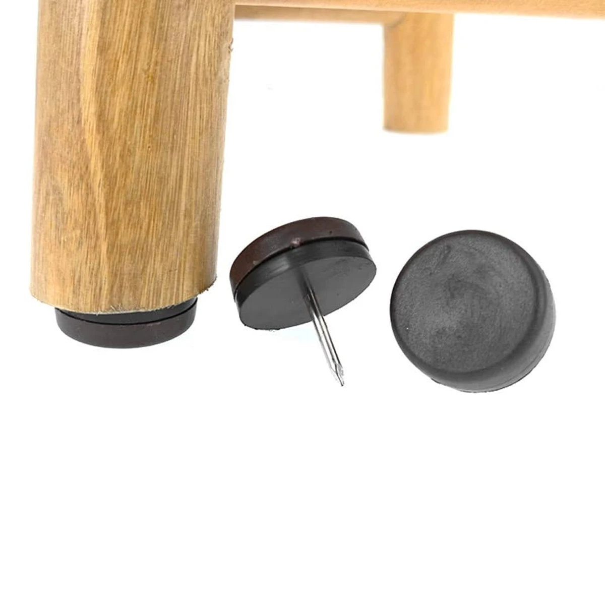 

niture Glide Nail-On Nylon Floor Protector Chair Table Legs Metal Pin Non-Slip Wood niture Leg Bottom Pad