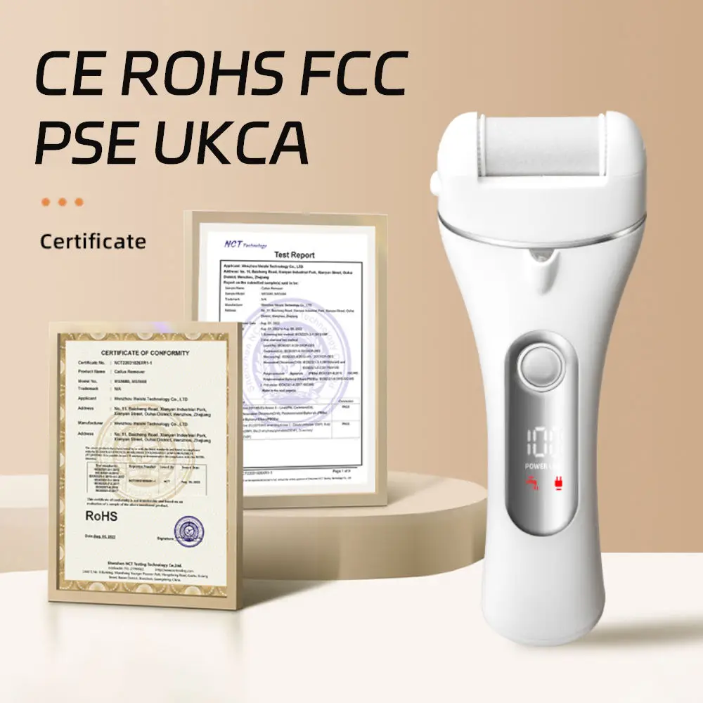 Removedor de callos eléctrico, Kit electrónico portátil recargable para pedicura de pies, depurador de pies impermeable, herramientas profesionales de pedicura