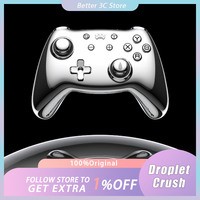 PB TAILS Droplet Crush Game Controller Metal Shell Three Mode Hall TMR Joystick RGB Wireless Gamepad For Switch1/2/Steam/ns2/PC