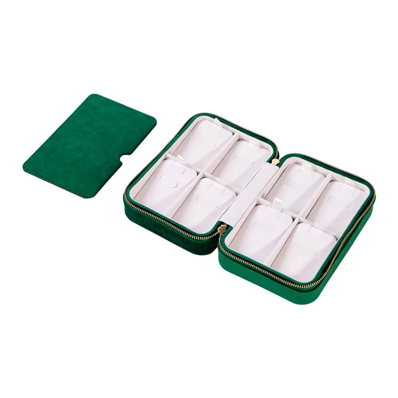 

Оптовая продажа, портативный органайзер для ювелирных изделий, коробка для ожерелья, кулон, серьги, кольцо, дорожный футляр для хранения ювелирных изделий, премиум-класса с защитой от запутывания