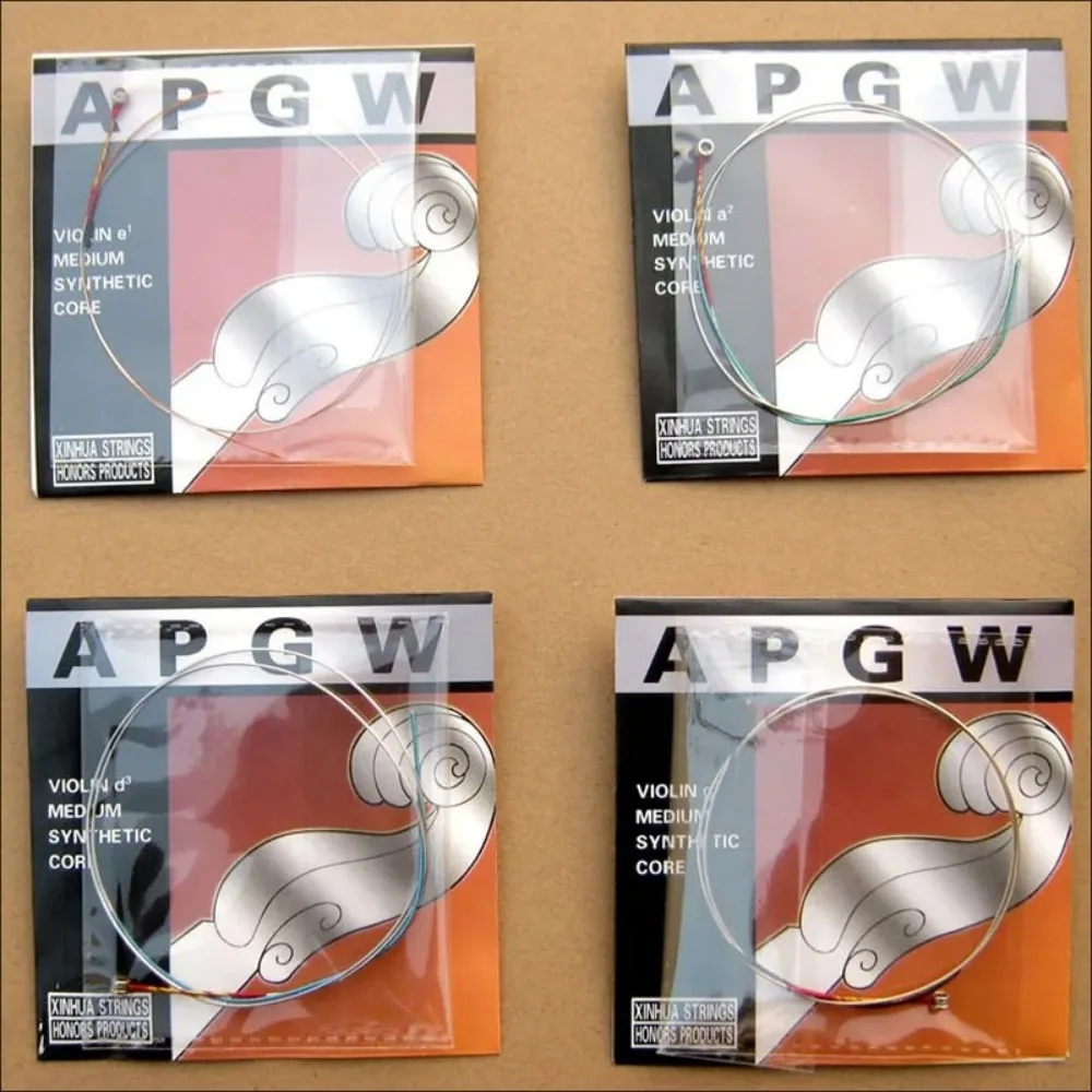 Apgw Germany Steel Core Nylon Strings Full Set E a D g Violin Strings
