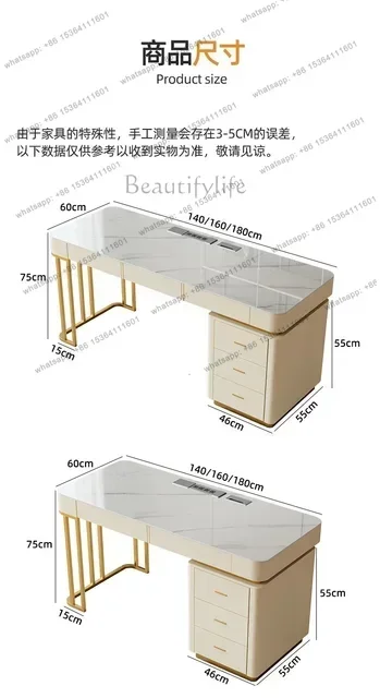 Aesthetic Computer Furniture Letter Steel Portable Desk Gaming Table Corner Workbench Drawers Bedroom Tavolino Unique Furniture 6