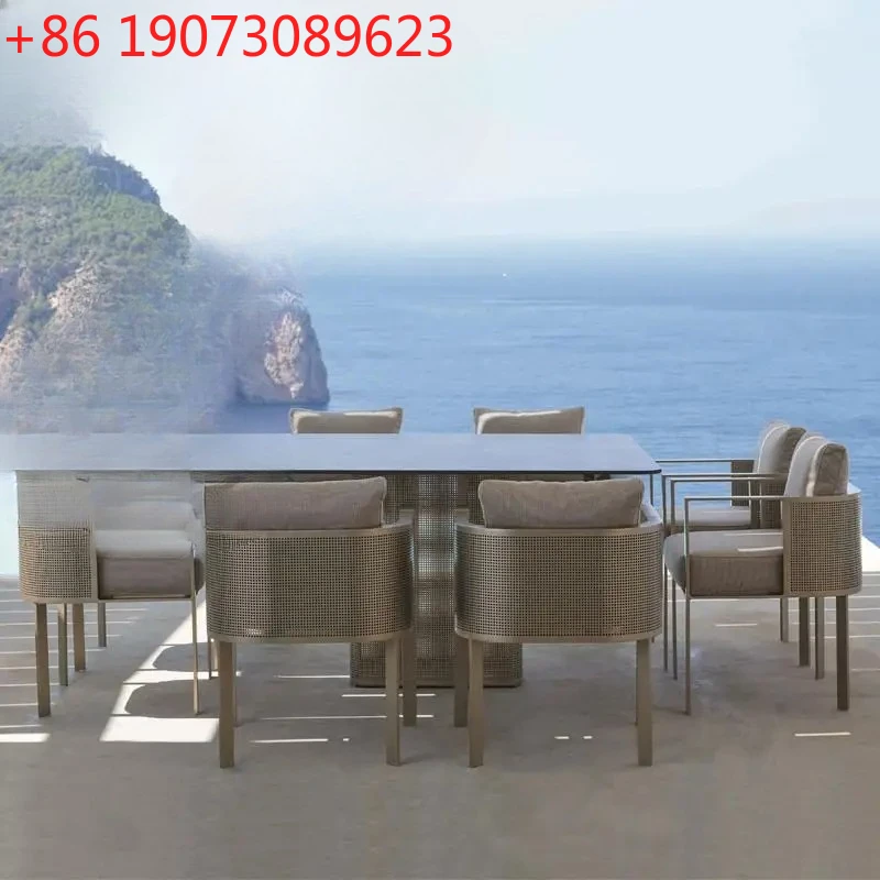 

Garden Tables Combination 1-Person Sofas Double Seat Chairs Stainless