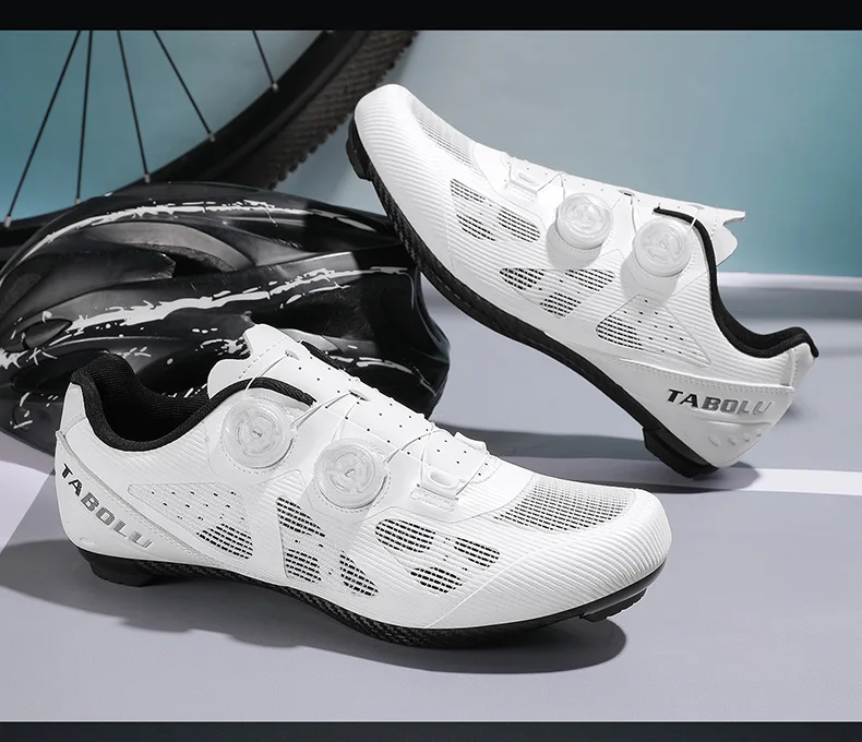 Weit geschnittene Fahrradschuhe für Herren und Damen, harte Sohle, Rennradschuhe, atmungsaktiv, ohne Klicksystem, für flache Pedale, MTB-Sneaker für Sommerfahrten in der Stadt. – Detail 17
