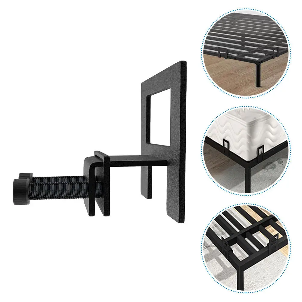 Bed Frame Mattress Fixator Iron Holder Black Cover Retainer Gripper for Metal Bedframe Stopper