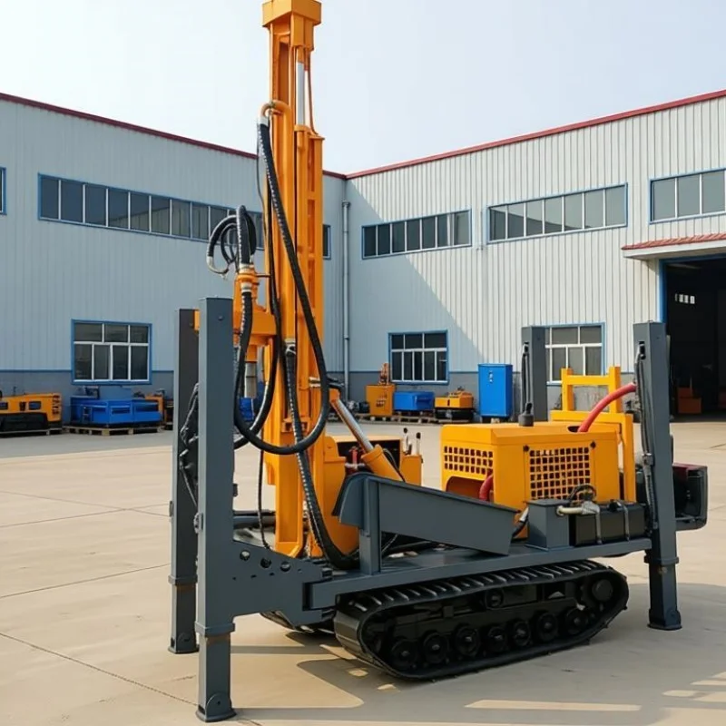 

Customized Fast 200M Deep Water Well DTH Drilling Equipment, Precise Positioning Wheel Type Water Well Drilling Rig Machine