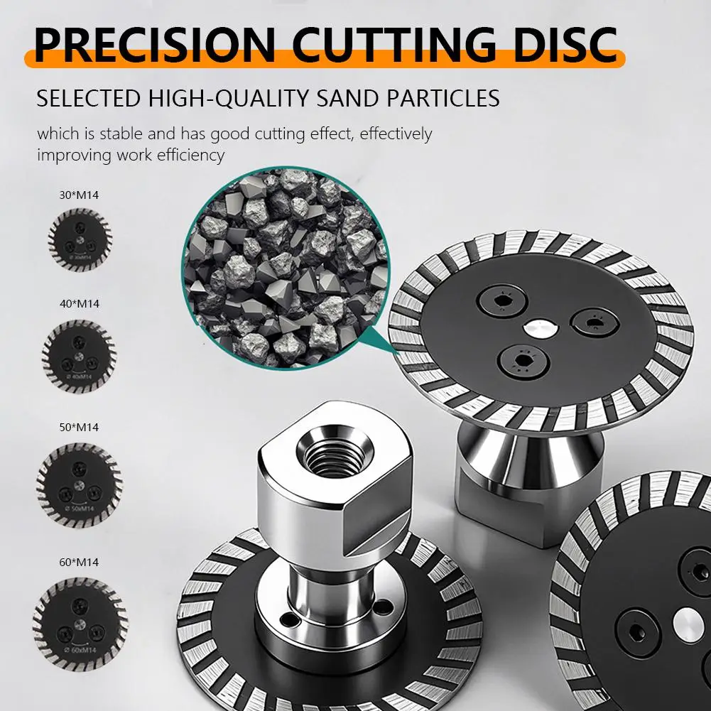 Vearter 30/50mm M14 Thread Diamond Engraving Saw Blades Mini Cutting Disc Precise for Granite Marble Tile Concrete