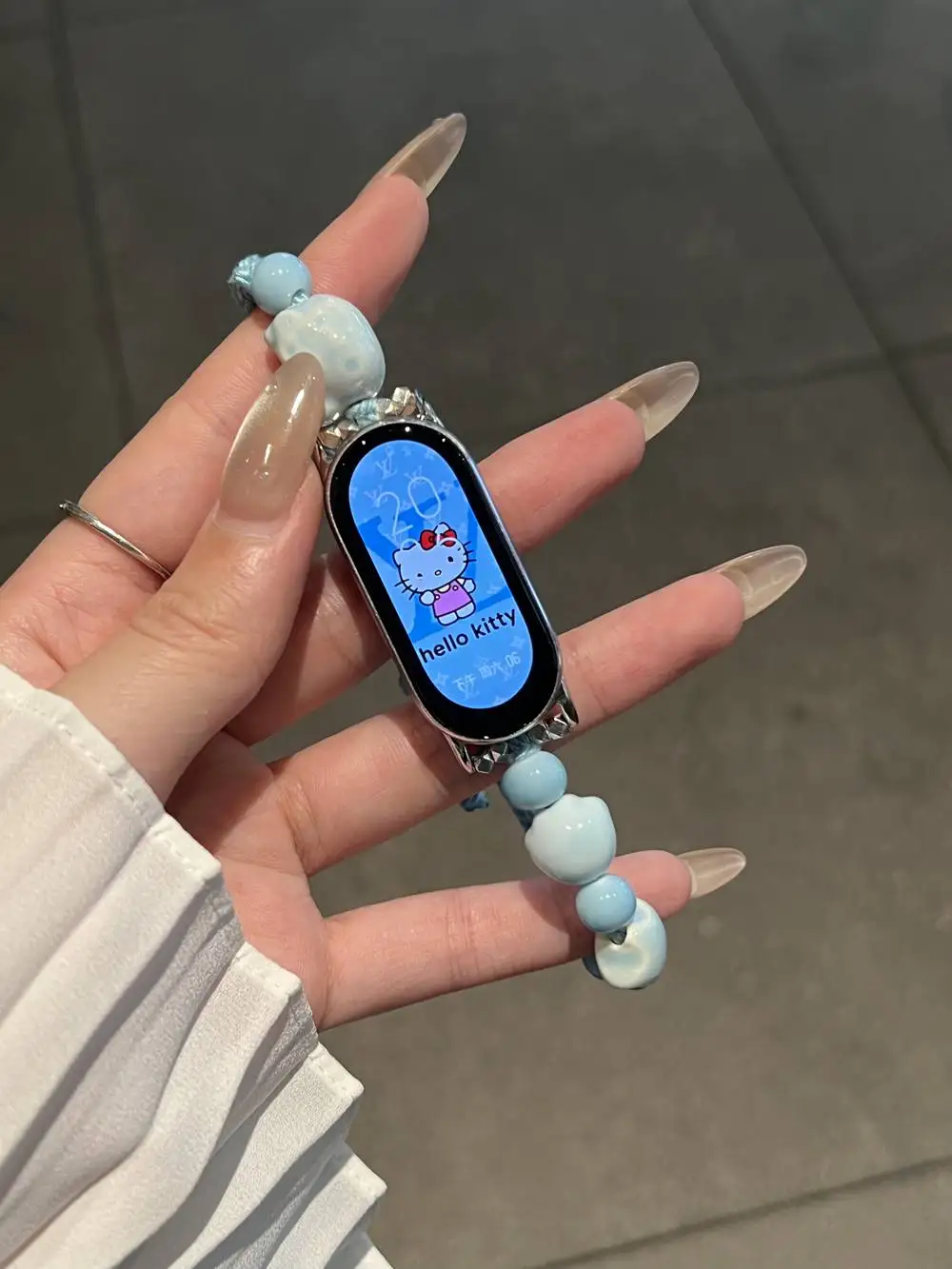 وصلة سوار من الخرز الممتاز لـ XIAOMi Band 9 10 حزام لـ Mi Band 8 تصميم جديد NFC معصمه الملحقات #6