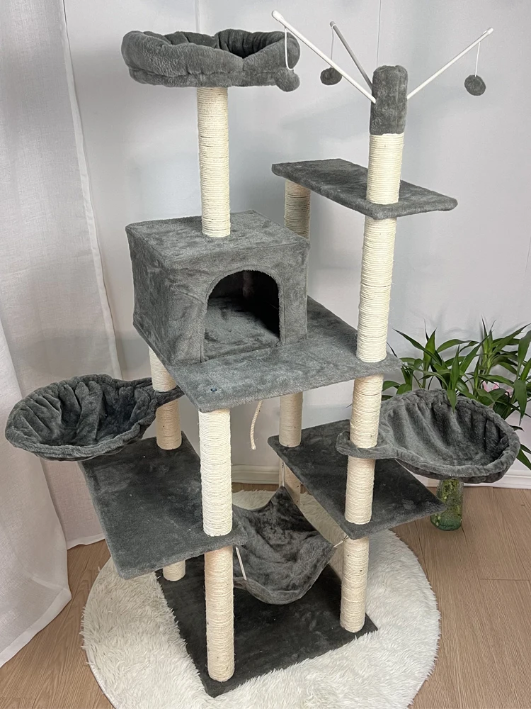 For cat climbing frame Thickened cat jumping platform Villa Four Seasons Universal Pet Supplies