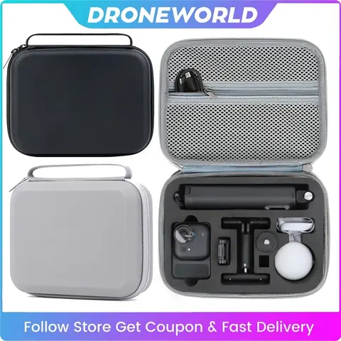 Handbag For Insta360 Go Ultra Portable Travel Storage Bag Camera Protection PU Hard-Shell Case for Insta360 Go Ultra Accessories