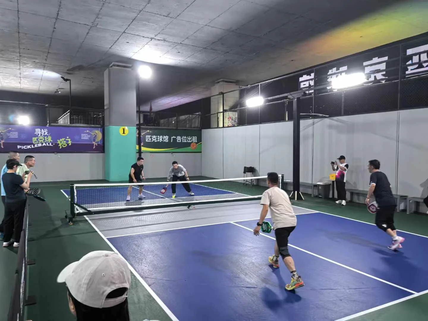 22FT Custom Professional Competition Polythene Pickleball Net Heavy Duty Galvanized Pipe Convenient Wheels Carbon Fiber Material