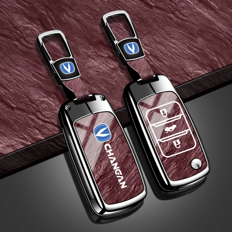 Suitable for Changan CS15 Eado Raeton CS35 Plus CS55 CS75 J35 CS95 CS85 CS1 CV1 car key set zinc alloy car key protection shell 2