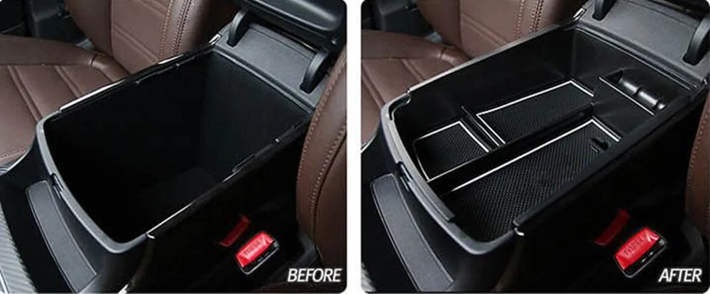 Armrest Storage Box Container Holder Tray for Kia Sorento 2015 2016 2017 2018 2019 Intimate Car Accessories Organizer Styling