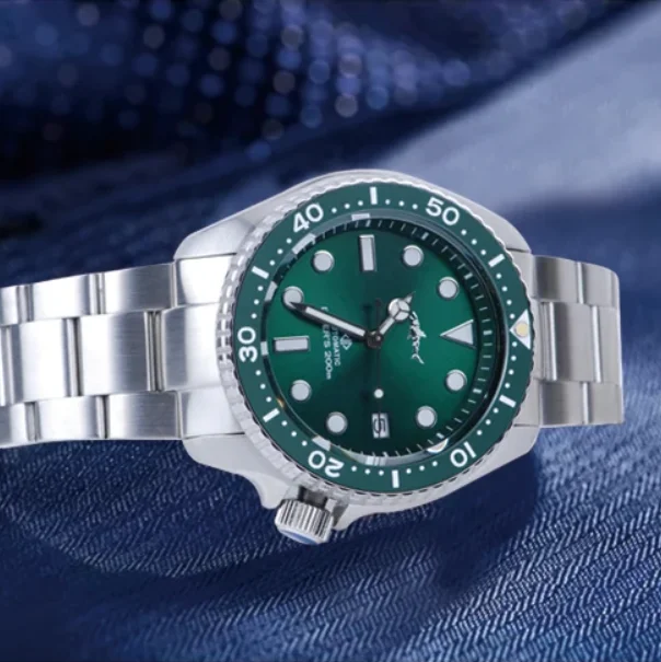 

Мужские автоматические часы Heimdallr, 44,8 мм, механические наручные часы для дайвинга, 20 бар, водонепроницаемые, C3, светящийся сапфировый керамический безель, NH35