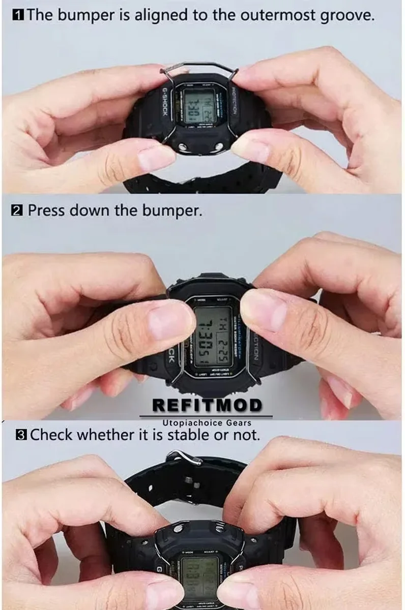316 Stainless Steel Watch Bumper For Casio G-Shock GA 2100 Modification DW5600 GW-5000 5035 GW-M5610 Accessories For CasiOak