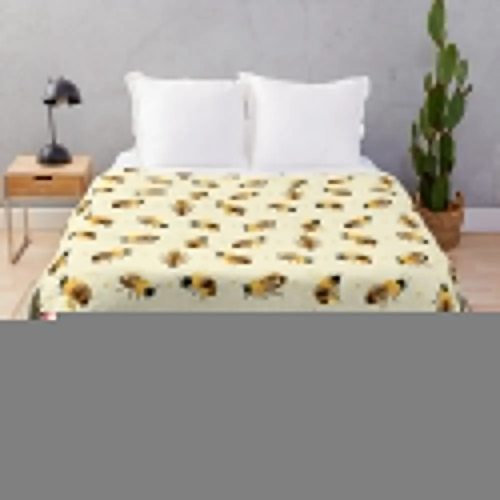 

Honey bees Throw Blanket Plaid For Sofa Thin Blankets