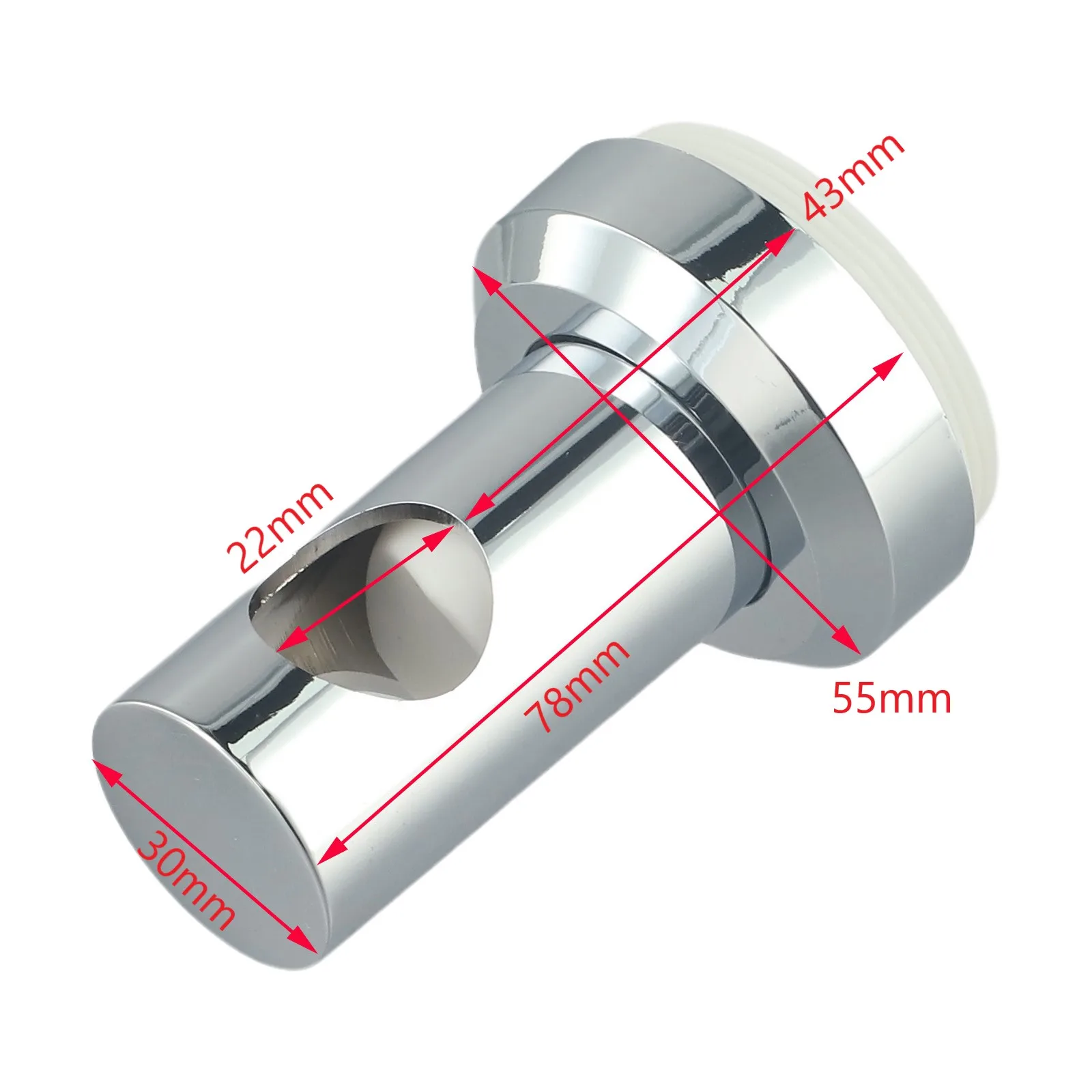 Riser Bracket For Wall-Mounted Shower Rods With 22mm Hole Diameter ABS Construction Requires Bathroom Accessories