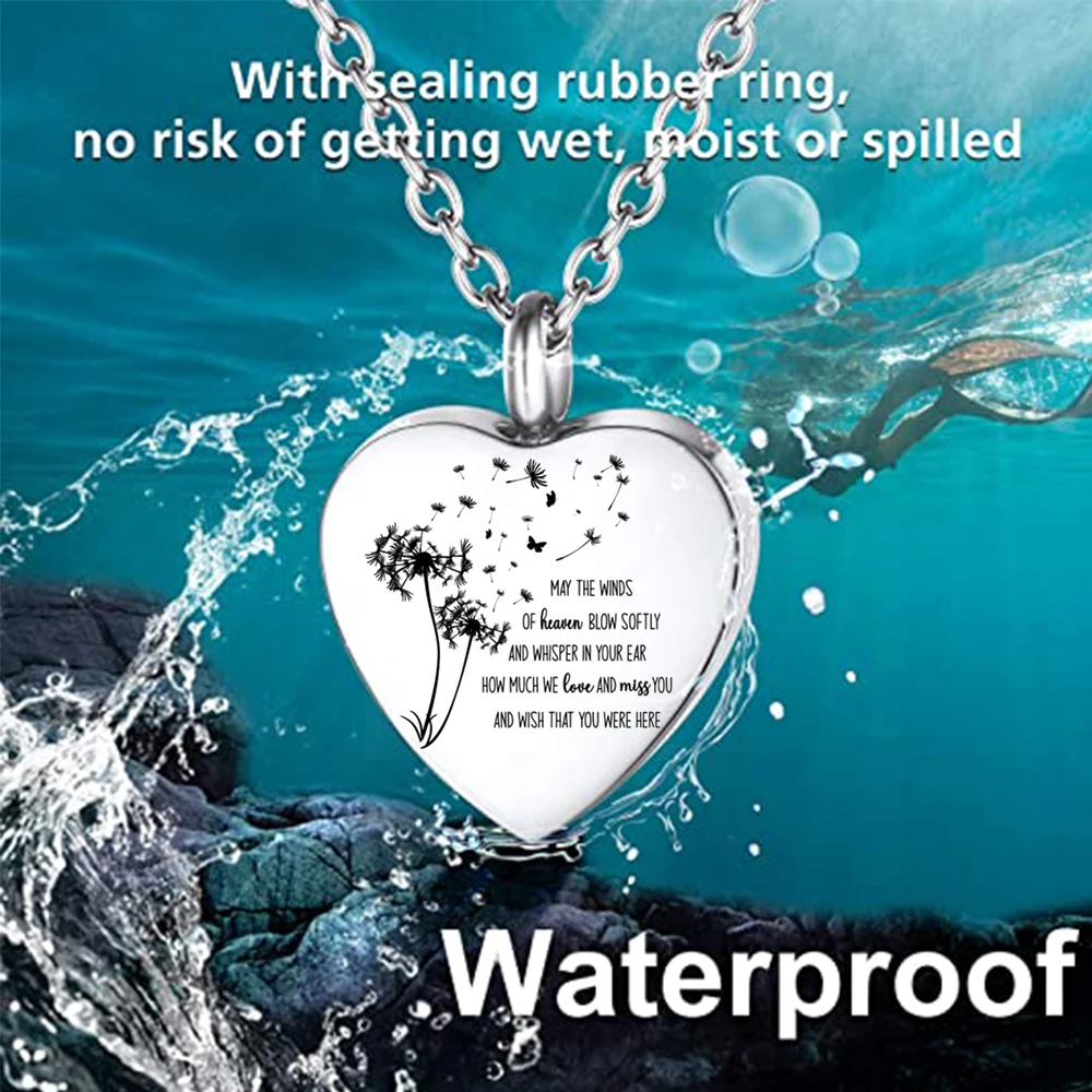 Naszyjnik-urna ze stali nierdz – Heart Locket Necklace Photo recenzja i cena