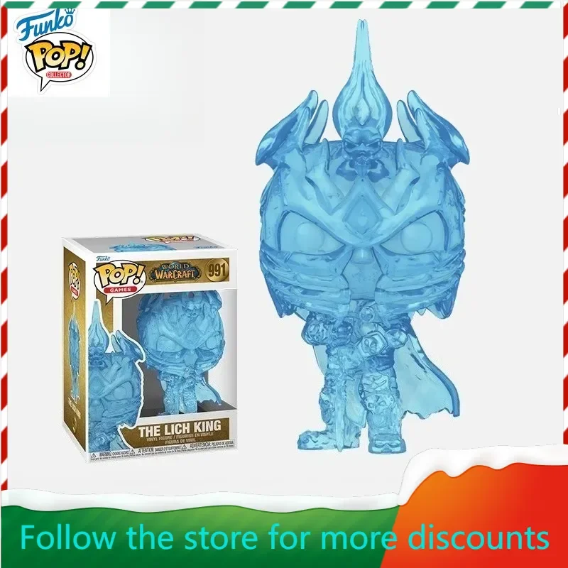 

In Stock FUNKO POP Original Link To World of Warcraft Lich King Crystal Q Version Can Be Used To Collect Holiday Gifts