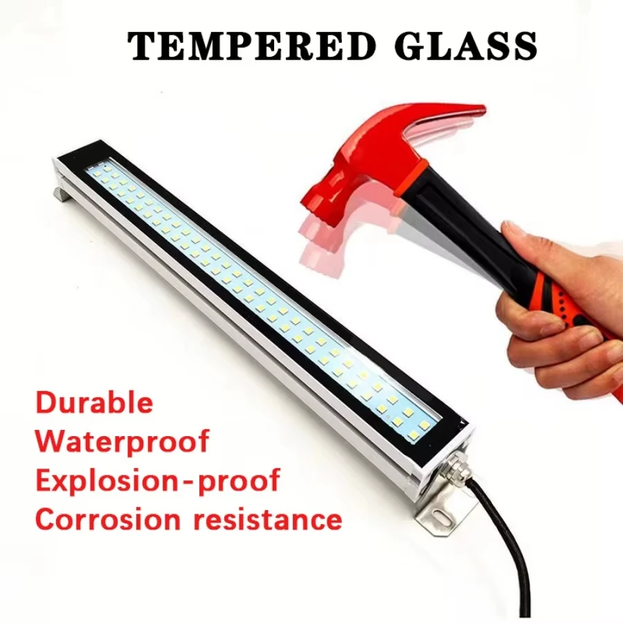 LED DC24-36V IP67 Macchina utensile Luce da lavoro Impermeabile a prova di olio a prova di esplosione Luce Tornio CNC Lampada Officina Lampada in lega di alluminio