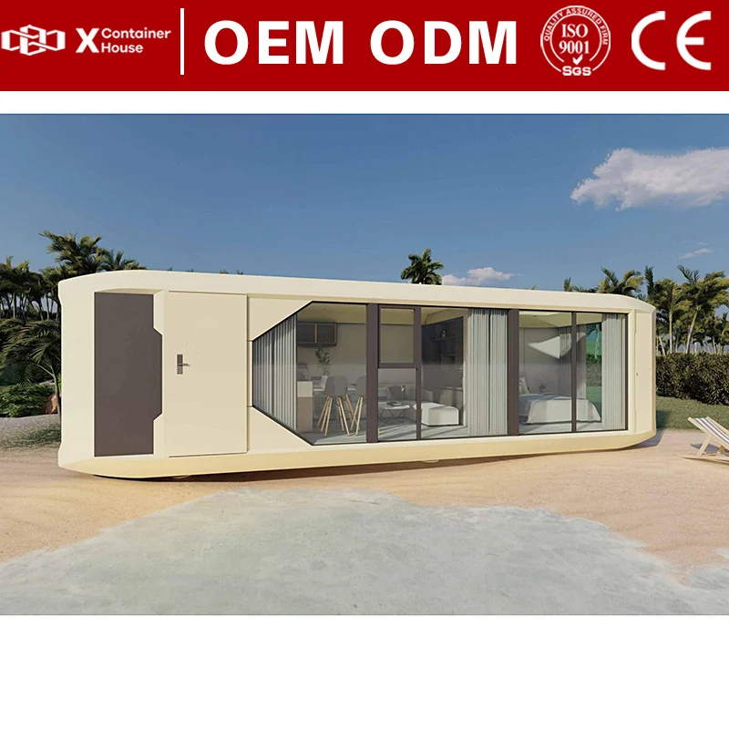 Customized Luxury Prefab Cabins Modern Outdoor Portable Mobile Space Capsule Container Room Private Hotel Tiny House