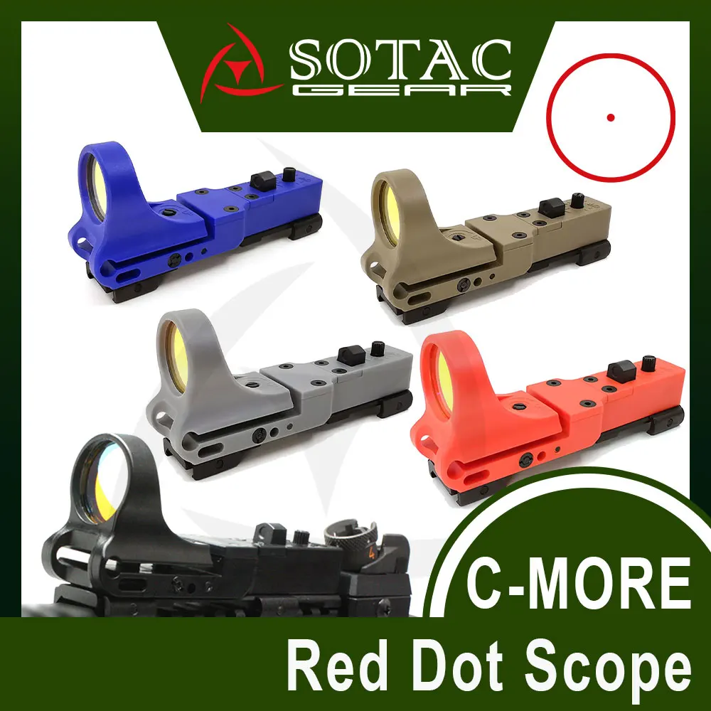 

SOTAC Tactical C-MORE Red Dot Sight Systems Railway Outdoor C More Sight Fit Rail Tactical Scope