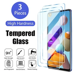 3Pcs 강화 유리 모토로라 모토 G13 G23 G53 G73 G22 G32 G52 G72 G82 E13 E32 E22i Edge 20 Pro 30 네오 스크린 보호 필름