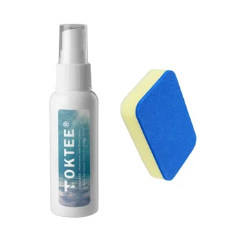 TOKTEE Professionelles Tischtennis-Reinigungsset aus Gummi (Gummireiniger + Reinigungsschwamm), tragbares Tischtennisschläger-Reinigungspflegeset