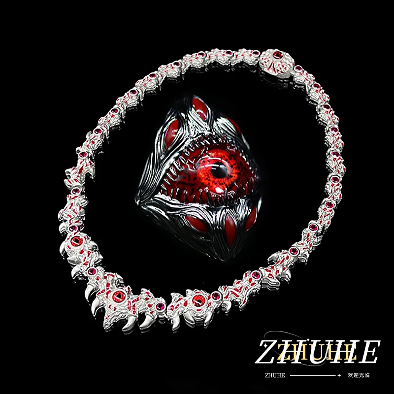 

2024 New Red Eye Ring New Gothic Style Men's And Women's Jewelry Party Gift