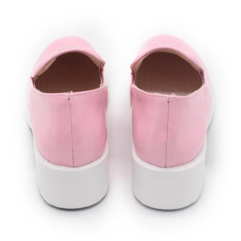 Game Miku Roze Cosplay Schoenen Vrouwen Comic Laarzen voor Halloween Carnaval Party Kerst Aangepast