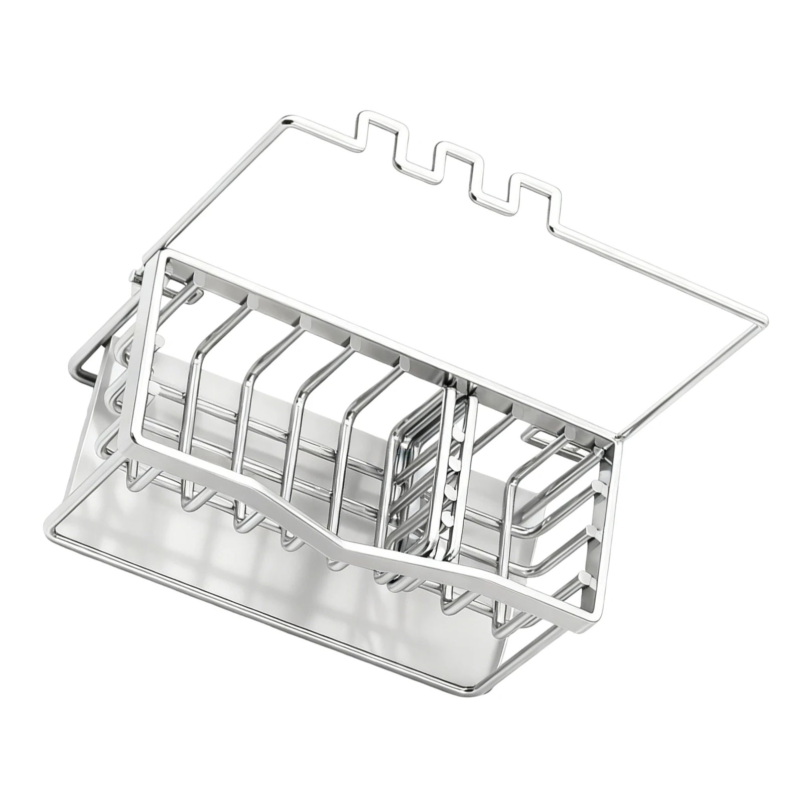 

Stainless Steel Kitchen Sink Organizer Holder - Compact Sink Dish Drying Rack for Sponge Soap Storage with Design