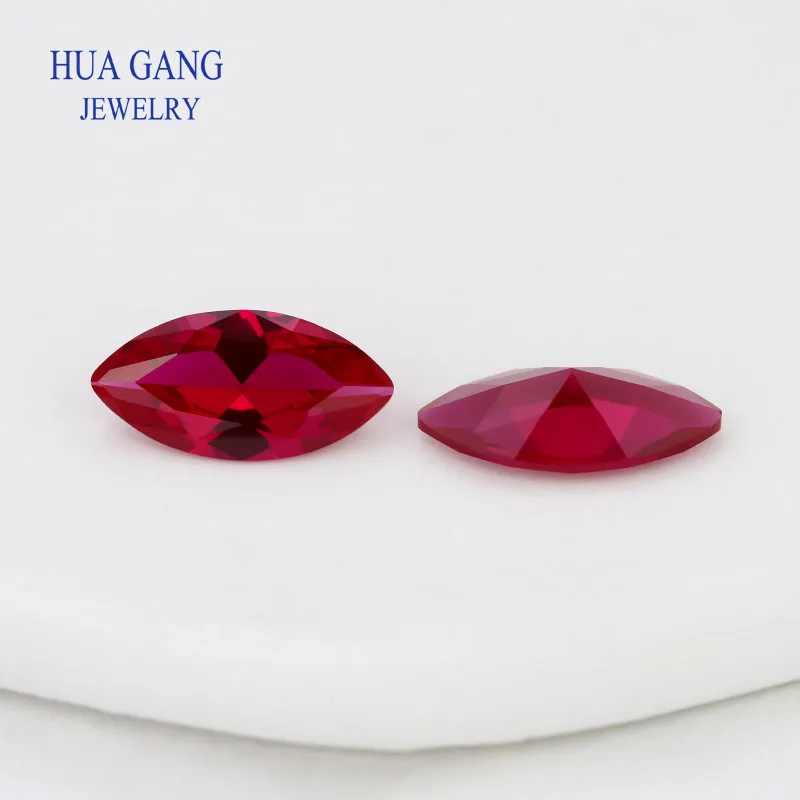 اكسيد الالمونيوم الاصطناعي روبي الياقوت الأزرق ماركيز المشكل مختبر الأحجار الكريمة المستخدمة لصنع المجوهرات #4