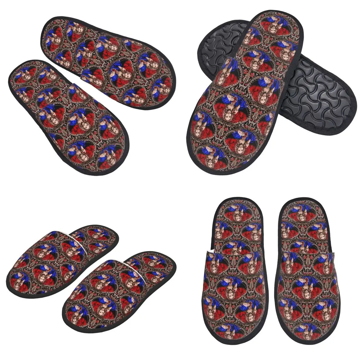 

Custom Father Ted Scared Sofa Slippers Memory Foam Warm Soft Women House Slipper Indoor Cozy Shoes