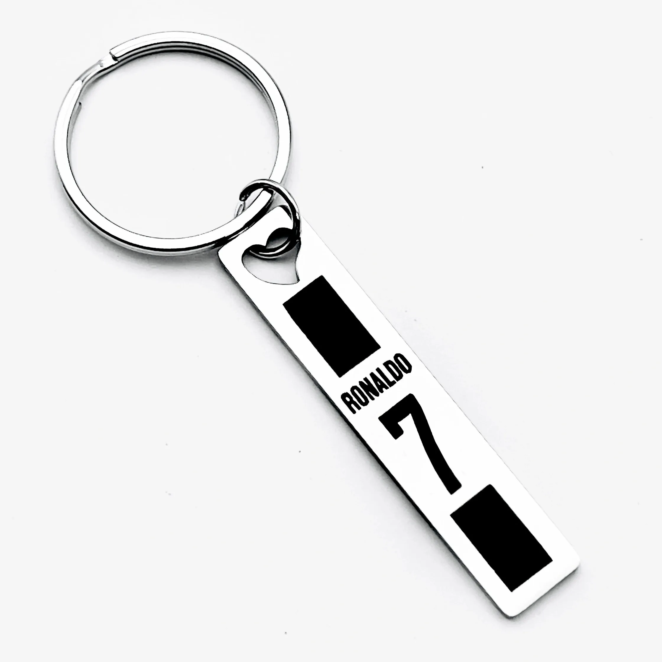 Cristiano Ronaldo, Cr7 Stainless Steel - Sports Style Design Keychain, Football Accessories, Men's Fashion Accessories, Perfect Gift for Football Lovers, Unique and Cool Accessories