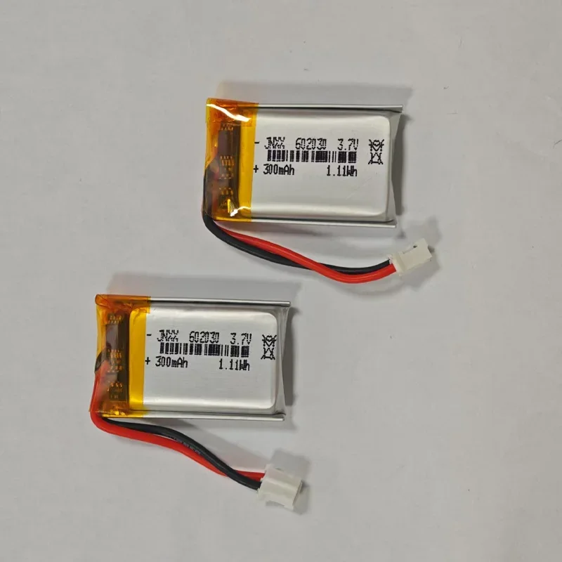 602030 300mAh Polymer Lithium Ion 3.7V Rechargeable Battery for Toys LED Light Bluetooth Speaker Self-Timer Tools DIY Batteries