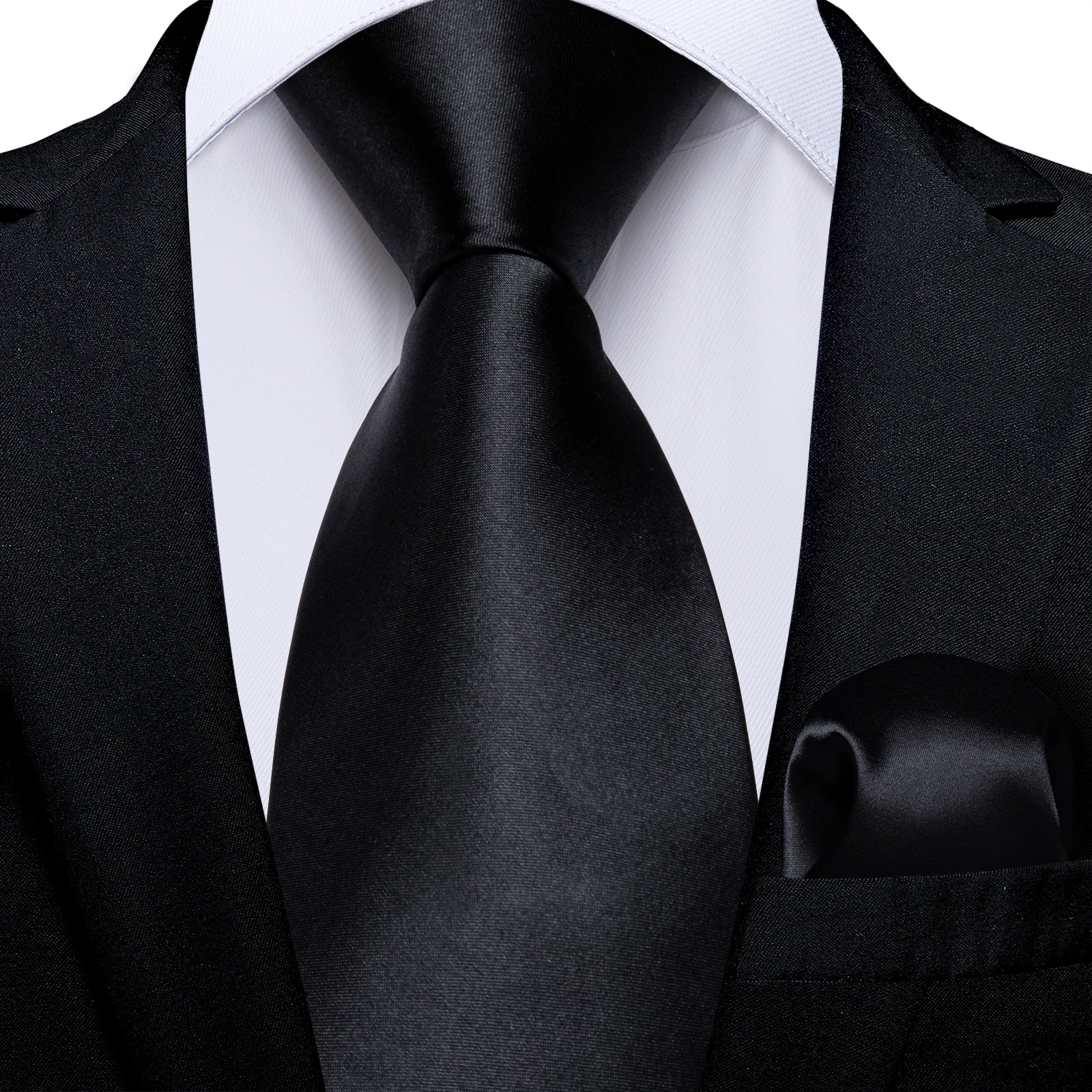 Black Men Luxury Shirt Party Shirts For Men Wedding Hanky Tie Suit Spring Automn Formal Long Sleeve Classic Male Tops Free Ship