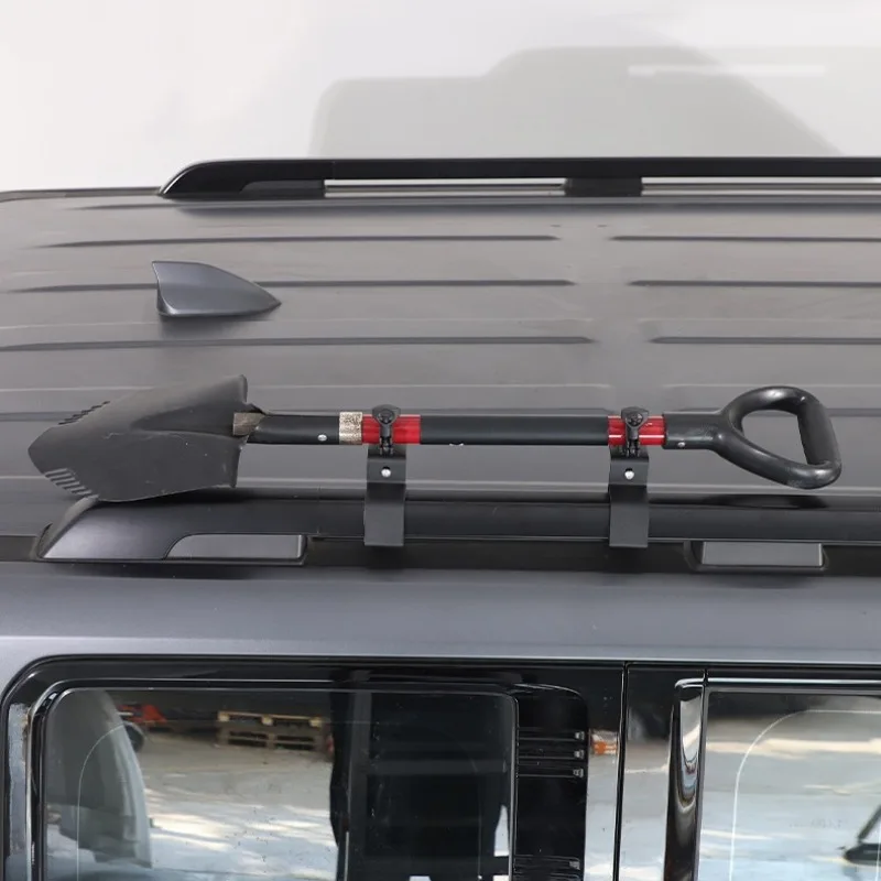 

Для Great Wall Haval H9 2024-2025 автомобильные аксессуары из углеродистой стали черный багажник на крышу автомобиля инженерный кронштейн лопаты