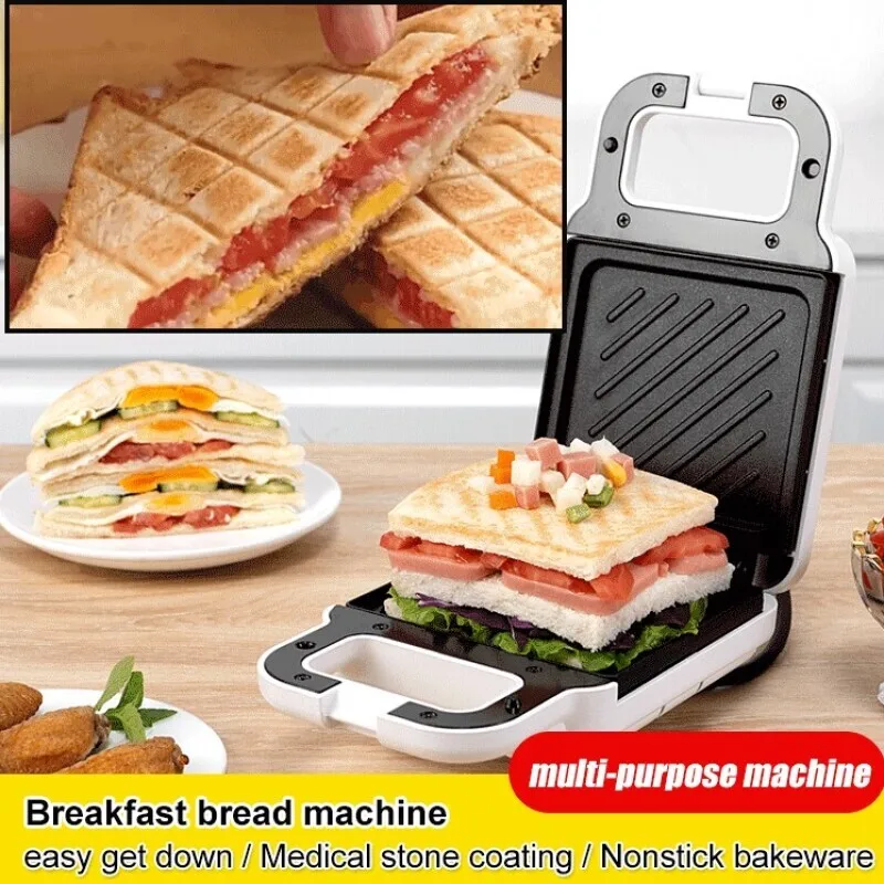 Sandwich machine breakfast machine household frying machine multi-function heating toaster