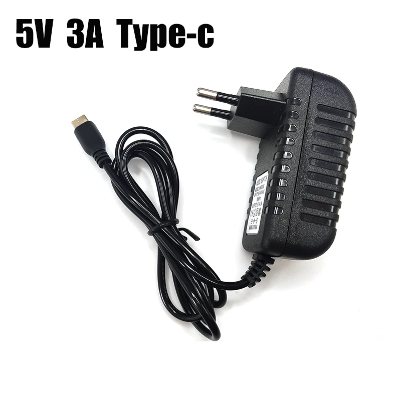 Adaptador de corriente 5V 3A USB tipo-c AC/DC cargador de fuente de alimentación 5 V voltios 3000mA para Raspberry Pi 4 modelo B