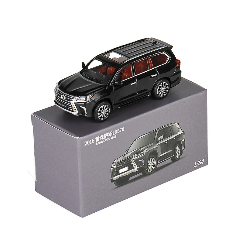 JKM 1:64 LX570 2016 SUV samochód ze stopu Diecasts i pojazdy zabawkowe Model samochodu miniaturowy model samochodu w skali dla dzieci