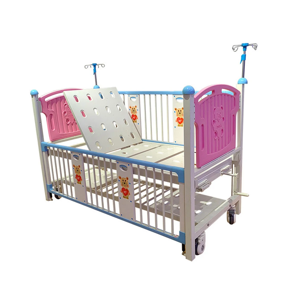 Deluxe Manual Movable Children's Dual Function Hospital Bed Children's Pediatric Medical Bed