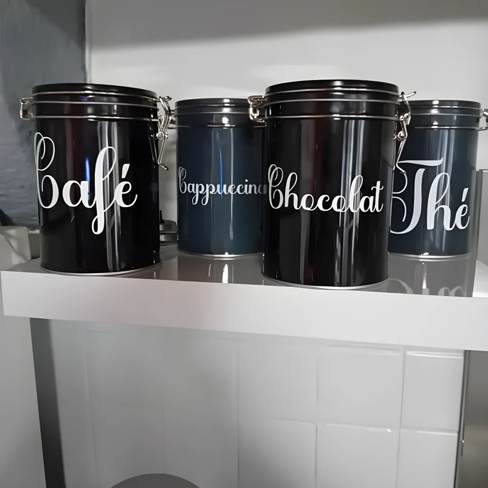 Vinyl jar labels - Customizable stickers - Kitchen storage and organization - Waterproof stickers