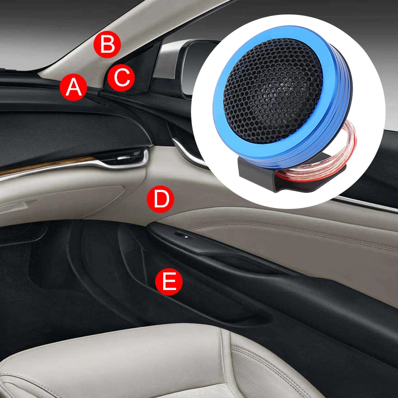 Высокоэффективный купольный высокочастотный Высокочастотный динамик для автомобиля, 150 Вт, 2 шт.