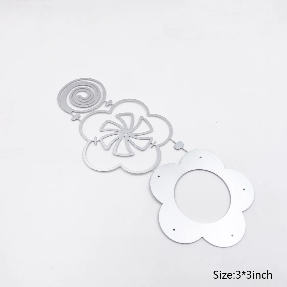 KLJUYP Flower Candy Shaker Metal Cutting Dies Stencils for DIY Scrapbooking Decorative Embossing DIY Paper Cards