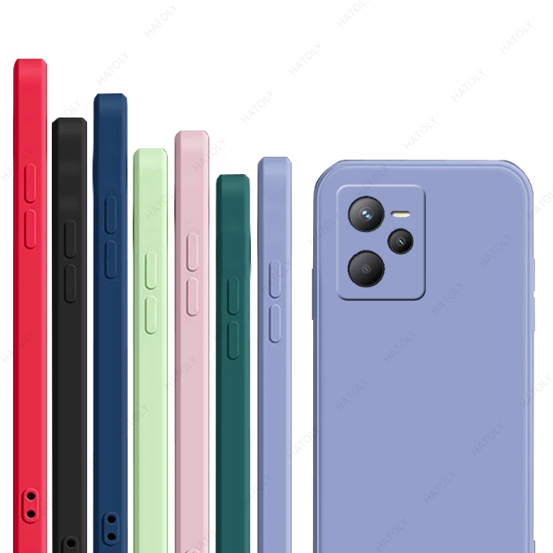 Чехол для Realme C35 C33, чехол для Realme C35, Оригинальный чехол из жидкого силикона для Realme C35 C25 C25Y C25S C21 C21Y C12