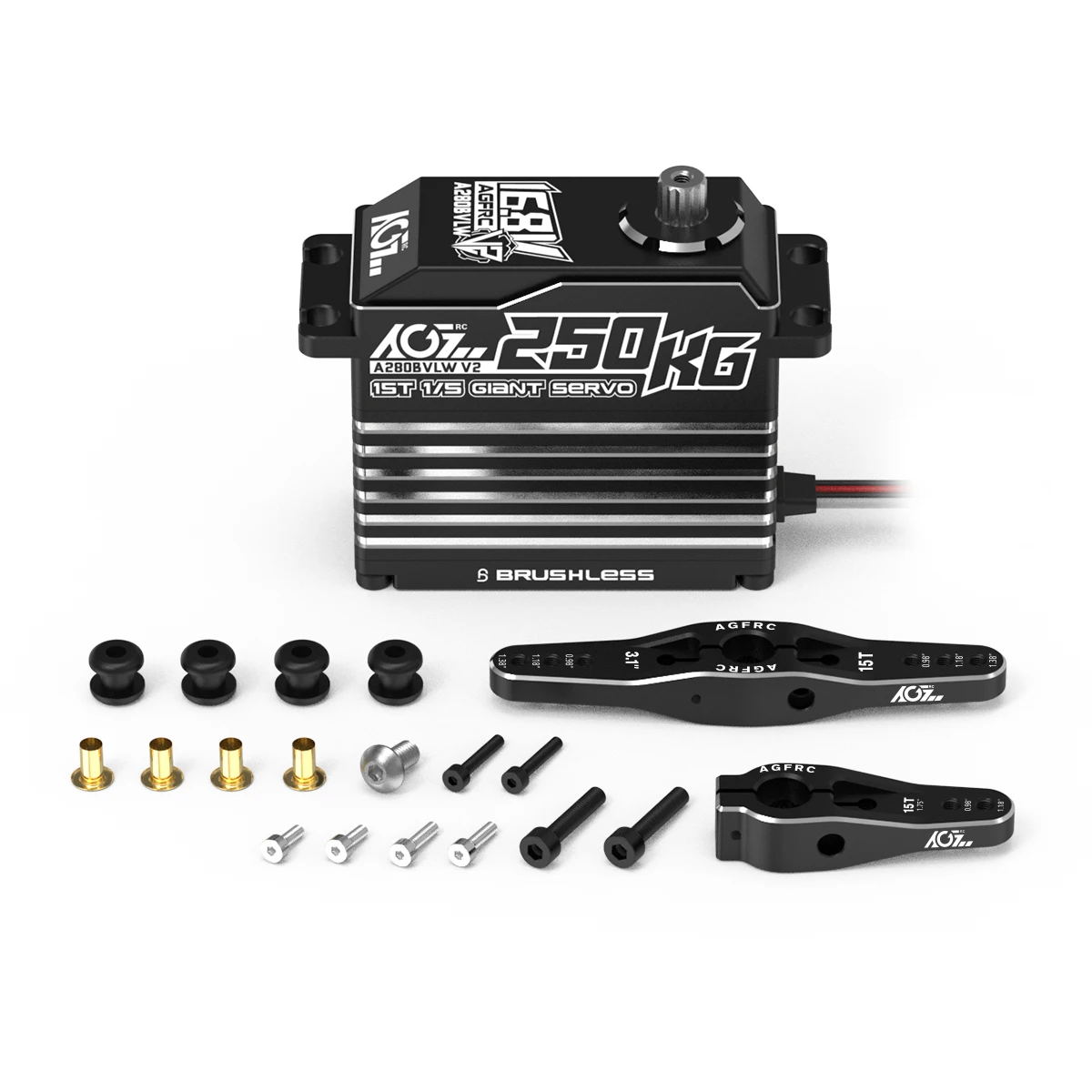 AGFRC A280BVLW V2 250KG Digital Servo Ultra High Torque 0.126s/60° Speed Robotics & RC Applications